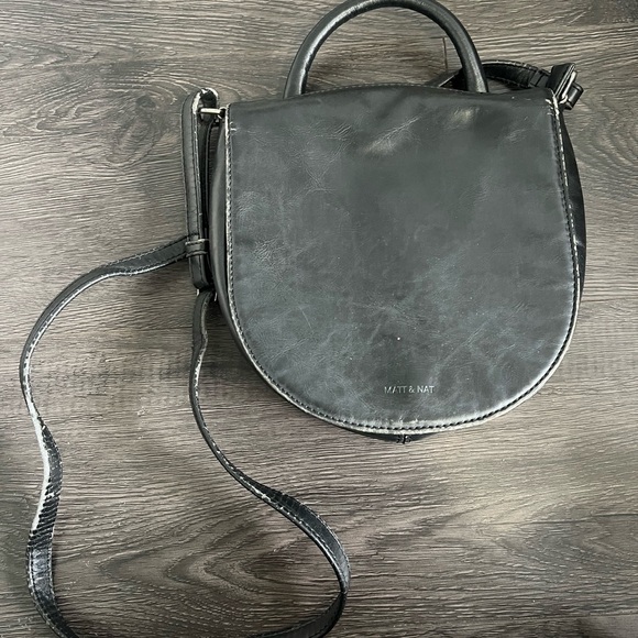 Black Matt and Natt Side Body Purse - Picture 1 of 5